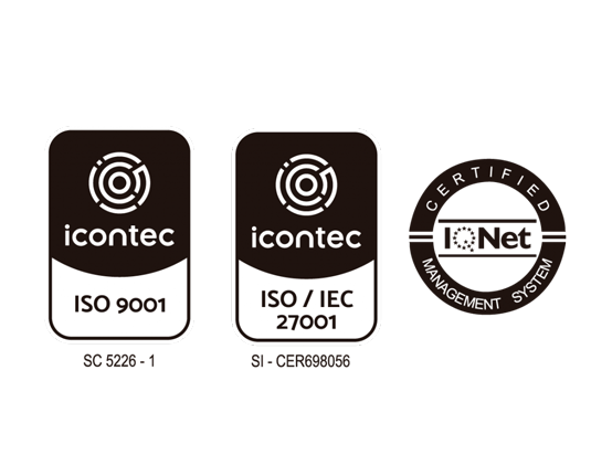 Certificados ICONTEC HGI de calidad - ISO 9001 - 27001